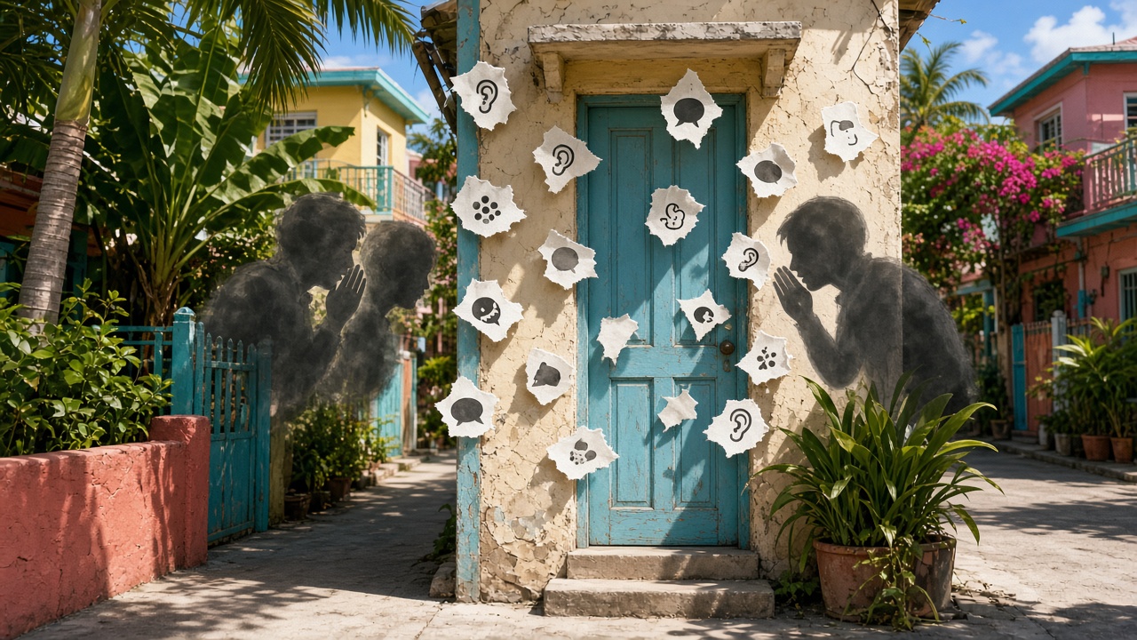 Rumor and watching shadows at a closed door