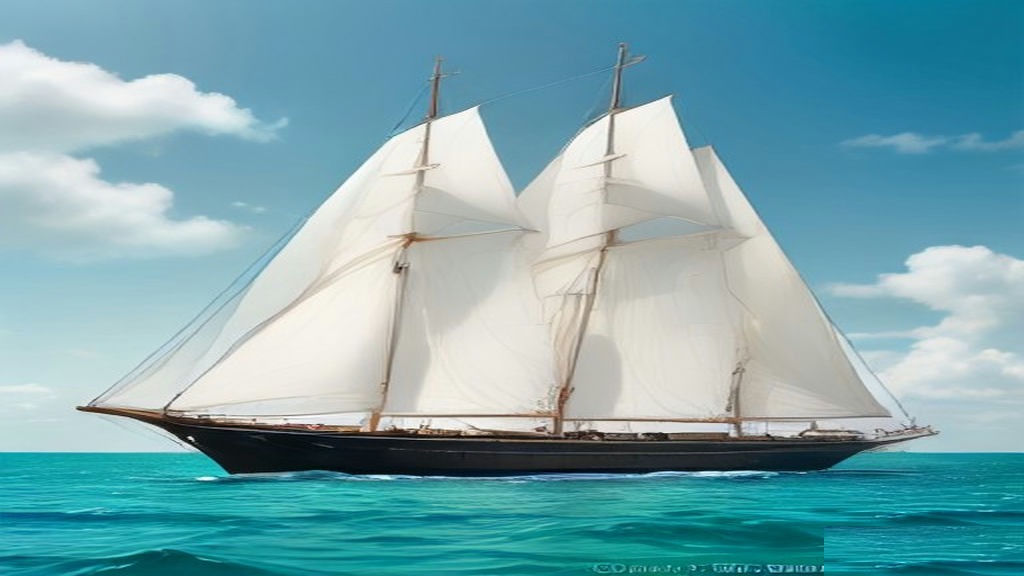 Bahamian sailing vessel on turquoise water at regatta