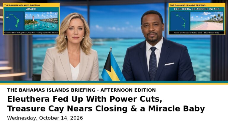 Eleuthera Residents Threaten to Stop Paying BPL Bills, Treasure Cay’s $177m Sale Nears Closing, and a “Miracle Baby” Gets Her Wheels