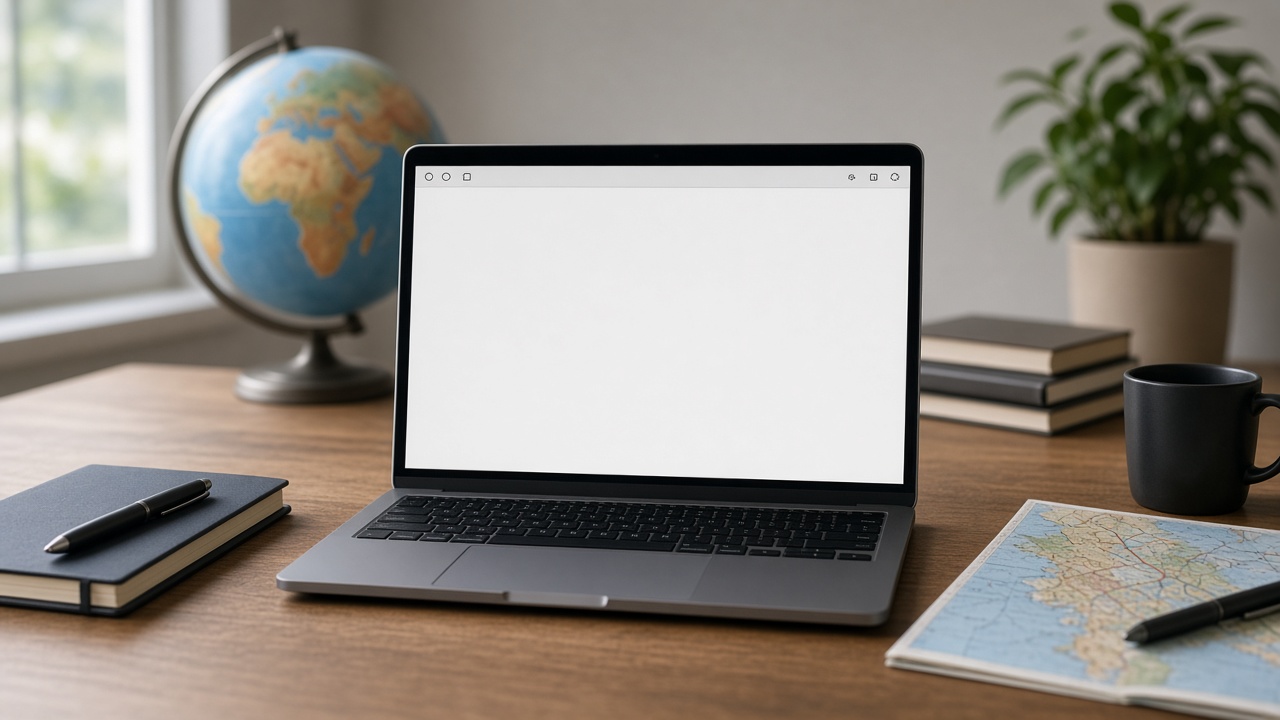 Laptop and globe representing international reporting channels