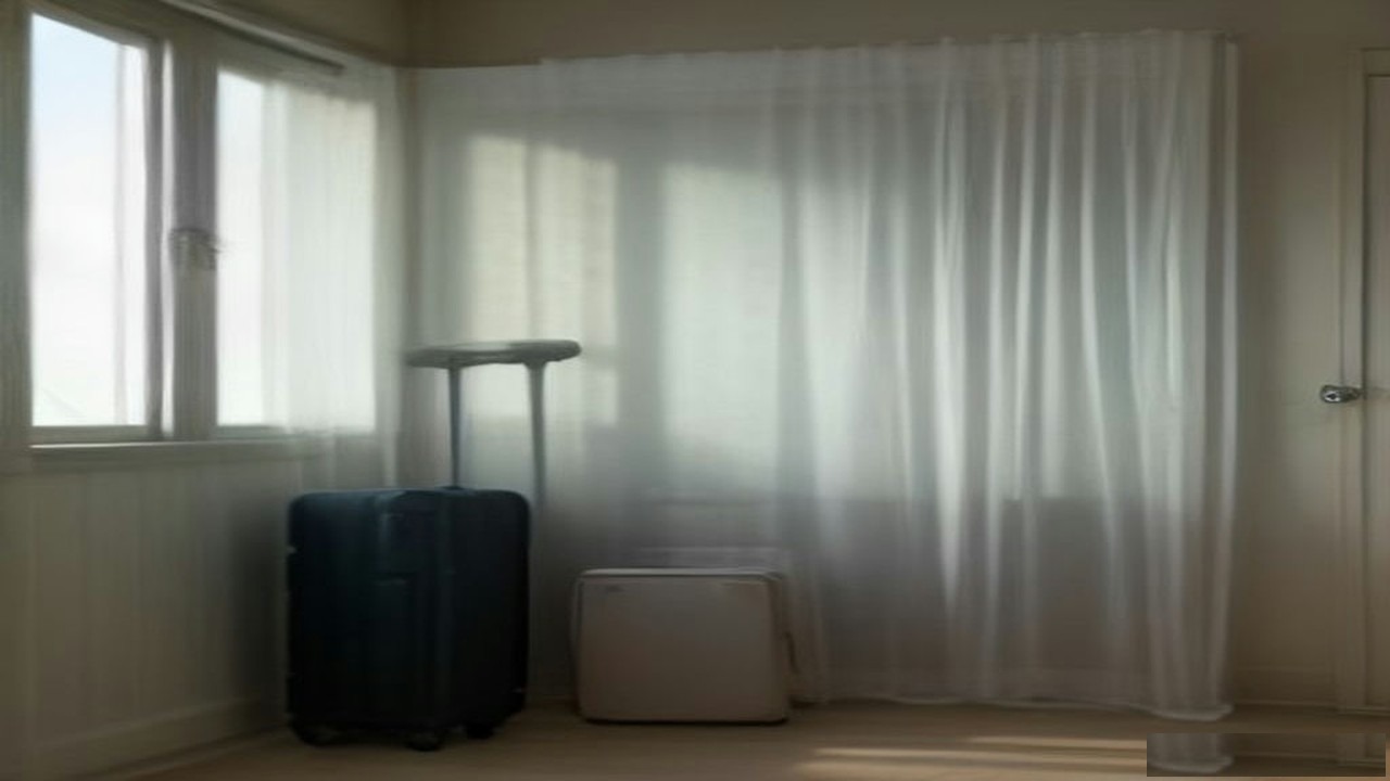 Travel suitcase and mosquito net