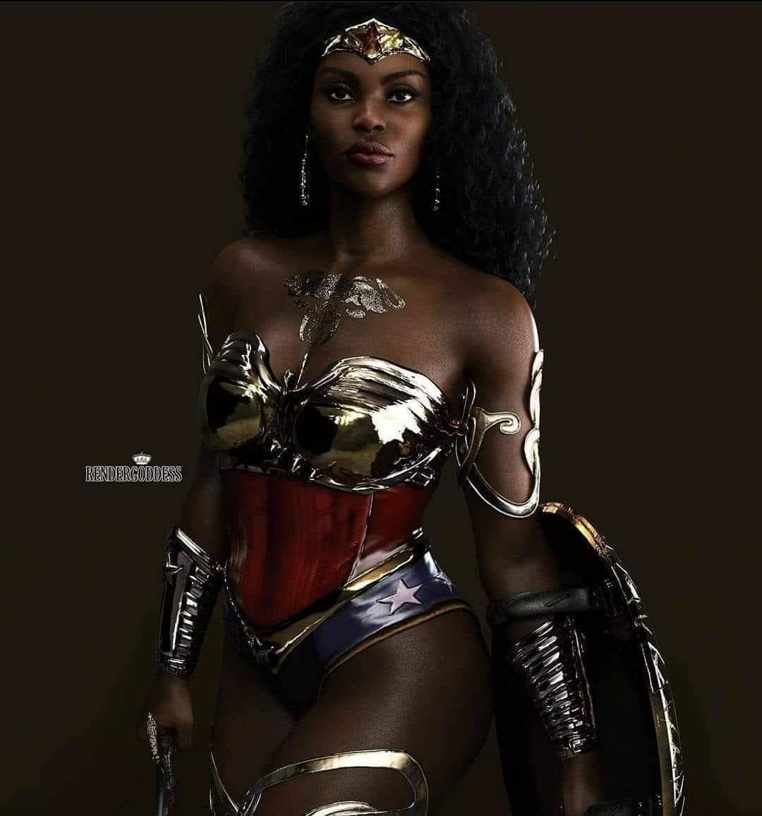 Because your morning needs to start off with a Black Wonder Woman.