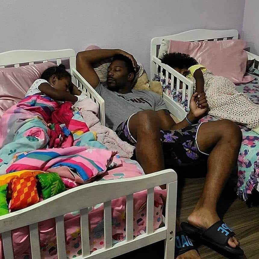 Black fathers be like!! ♥️✨

 Being a Dad isn't work it's a privilege to me.

 A honor bestowed upon me by these mini goddesses and everyday I try to prove myself worthy knowing I'
