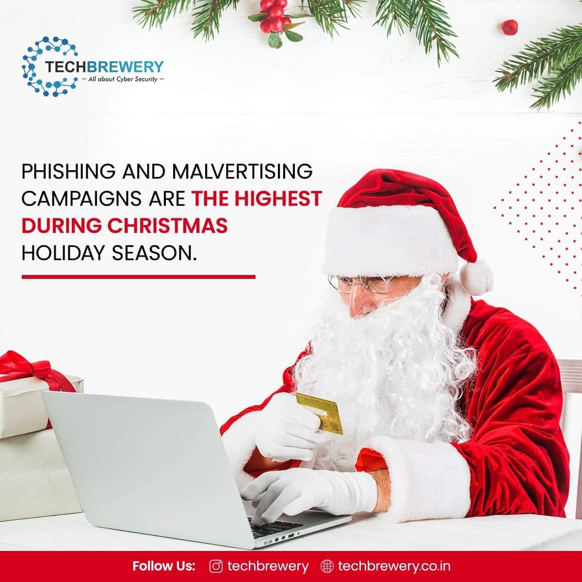 Not every gift is from Santa!

Malicious campaigns like phishing mails and adware scams are a frequent sight during festival season. 

Many hackers try to impersonate legit website