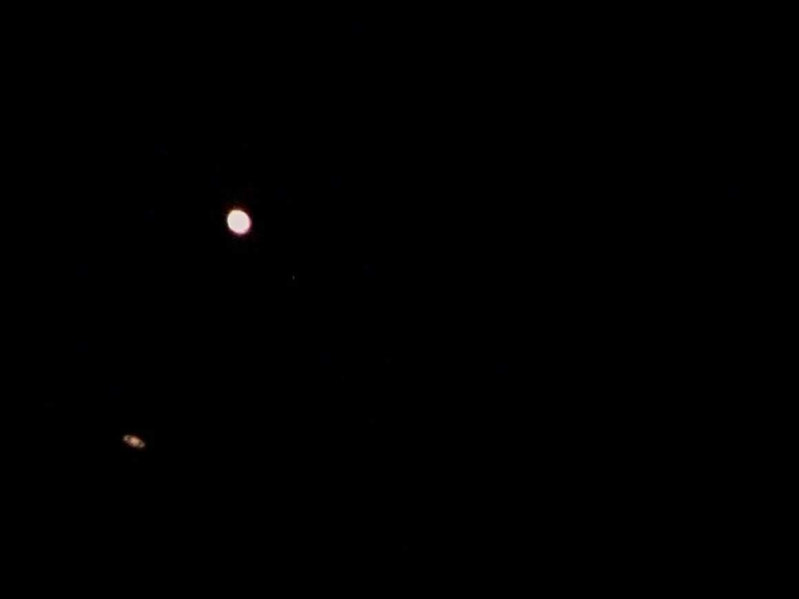 Rare Event Happening right now: 

Planets Jupiter and Saturn are closest to each other and can be seen with naked eyes from anywhere today

and tomorrow night. Especially in the Ba