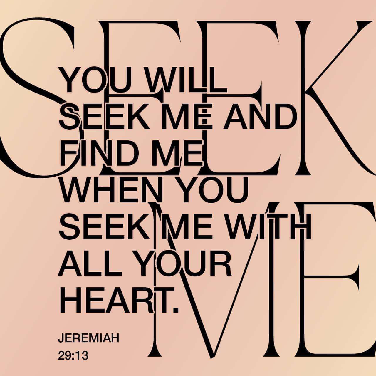 Good Morning

Verse of the day: Jeremiah 29:13
