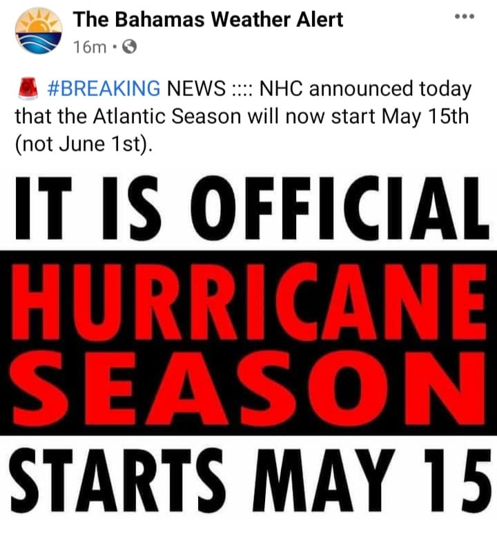 WOW, even the earth mad with these wicked people in our country.
Hurricane season starting up a month earlier than expected.