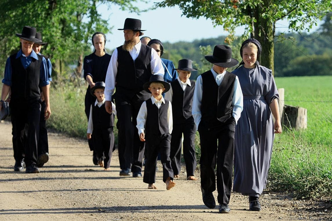 They have no diseases the Amish people

How come the Amish people are not getting sick with anything over many years as we in society do?

 Is it because they have separated themse