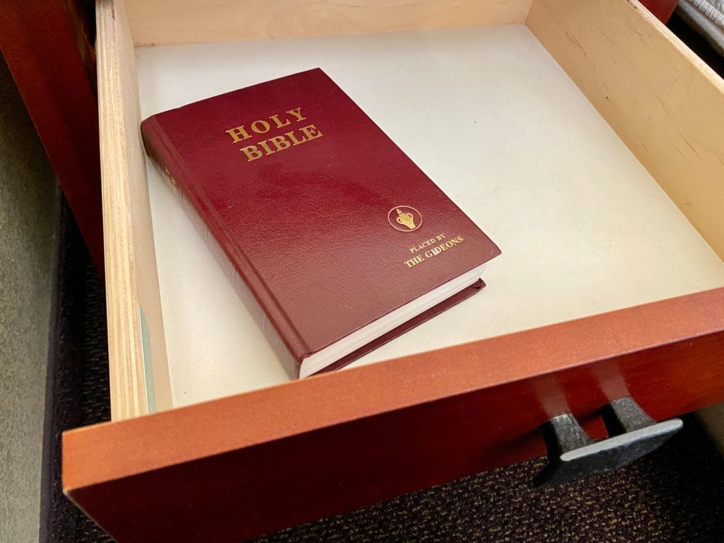 Why is there a bible in every hotel room?