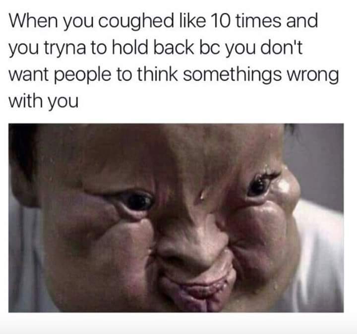 Nowadays you can't even cough and peace.