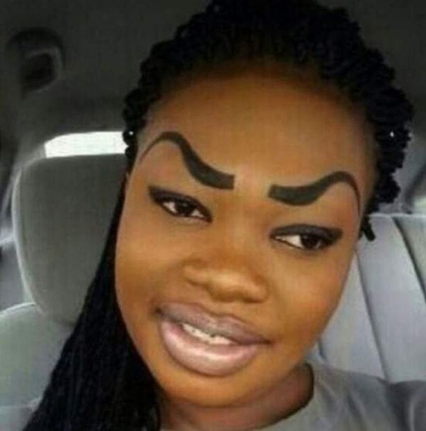 Head's up

Any woman that could cut off their own eyebrows & draw them back like so, you could kill...