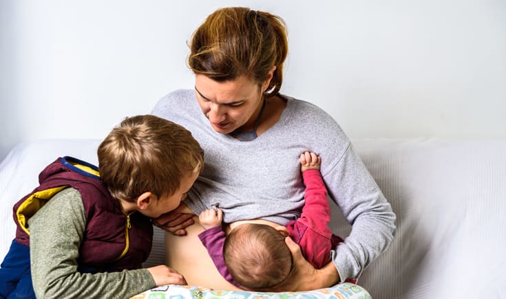 Breastfeeding a 13-year-old

Good morning Bahama drama please keep me anonymous. I'm a mother of eight children while in my mid thirties I'm still breastfeeding my 2 year old daugh