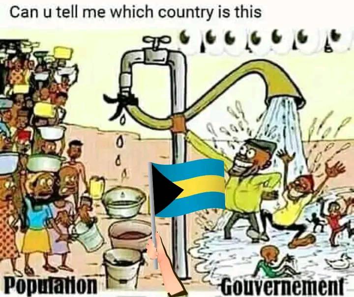 Is the Bahamas a poor country? 

I saw this photo floating around on Facebook and so I have to ask; is the Bahamas known as a poor country to other people around the world? 

And i