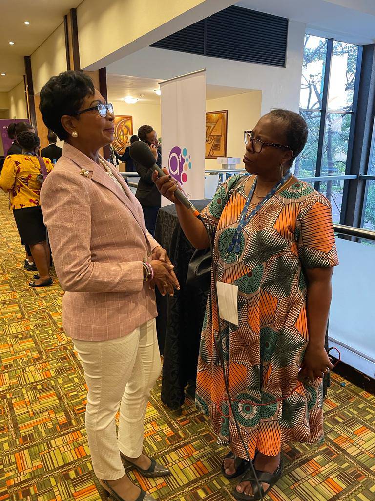 First Lady Mrs Davis being interviewed by BBC Africa at the conclusion of the Women’s Conference. Bahama Drama believe that she's doing an outstanding job as First Lady of the Baha
