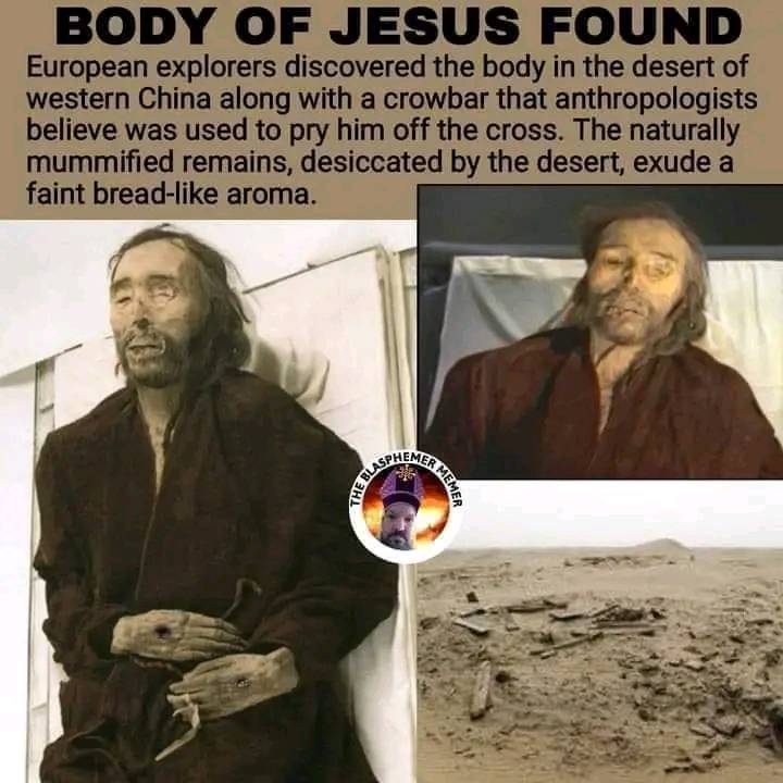 Breaking News Jesus Christ body discovered by scientists...