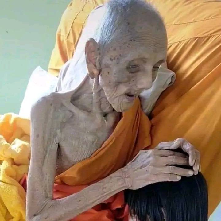 THIS IS CRAZY!!

A Tibetan monk has been discovered in a mountain cave in Nepal. He is considered the oldest person in the world at 165 YEARS OLD!
He was found in a state of deep m