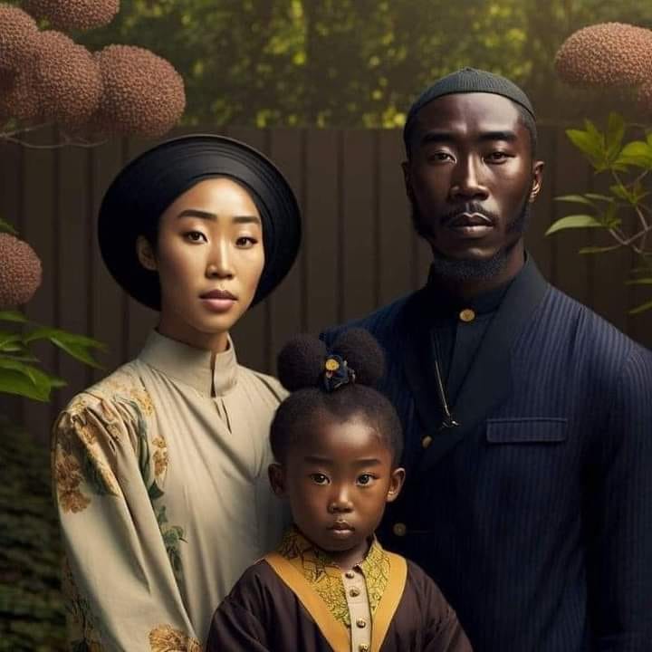 Beautiful Bahamian family for real.