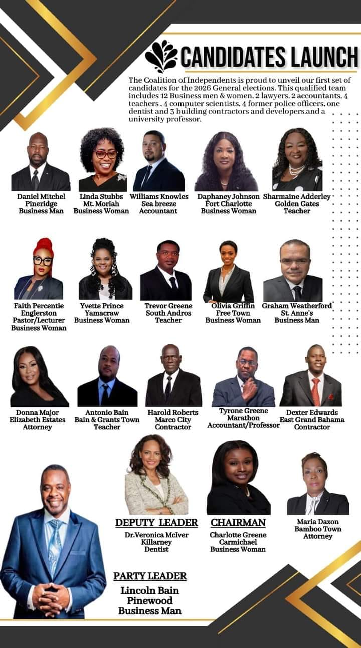 “Candidates Launch” 

On Sunday night, the Coalition of Independents proudly ratified and announced our first 19 candidates for the 2026 General Election! These highly qualified pr