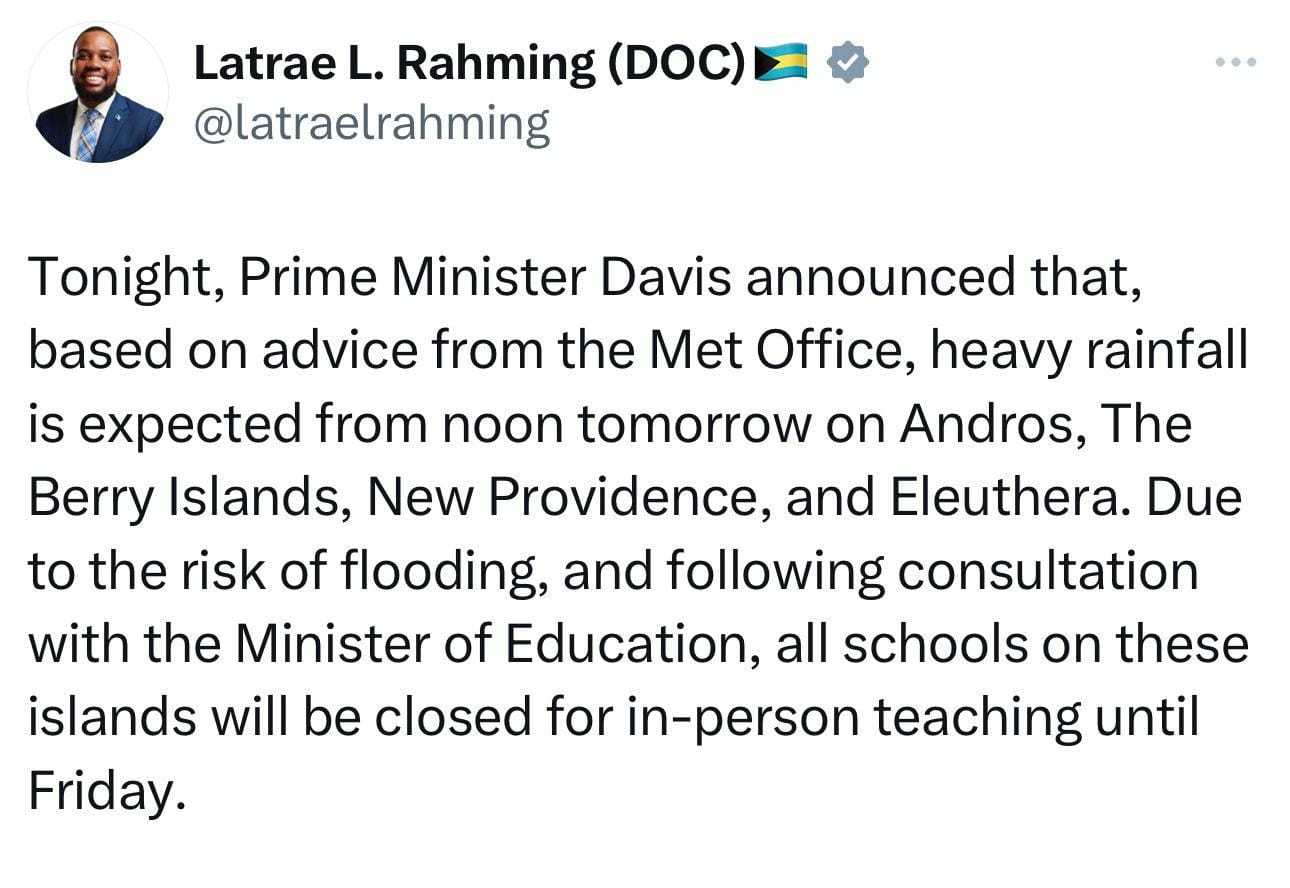 Public Message Gov. 

The Bahamas government.