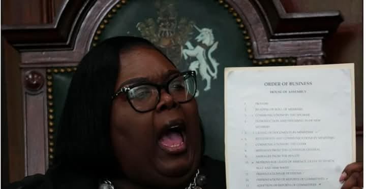 Should she stay or be removed? 

What does the Bahamian people say!

Don't forget the last FNM Speaker Of the house when you answer this question! IJS