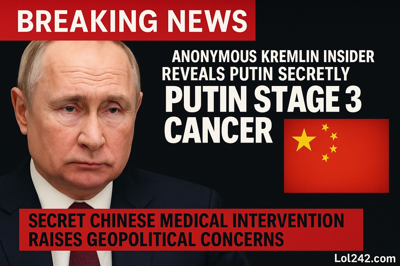 Russian President Putin Secretly Battling Stage 3 Cancer
See comments.