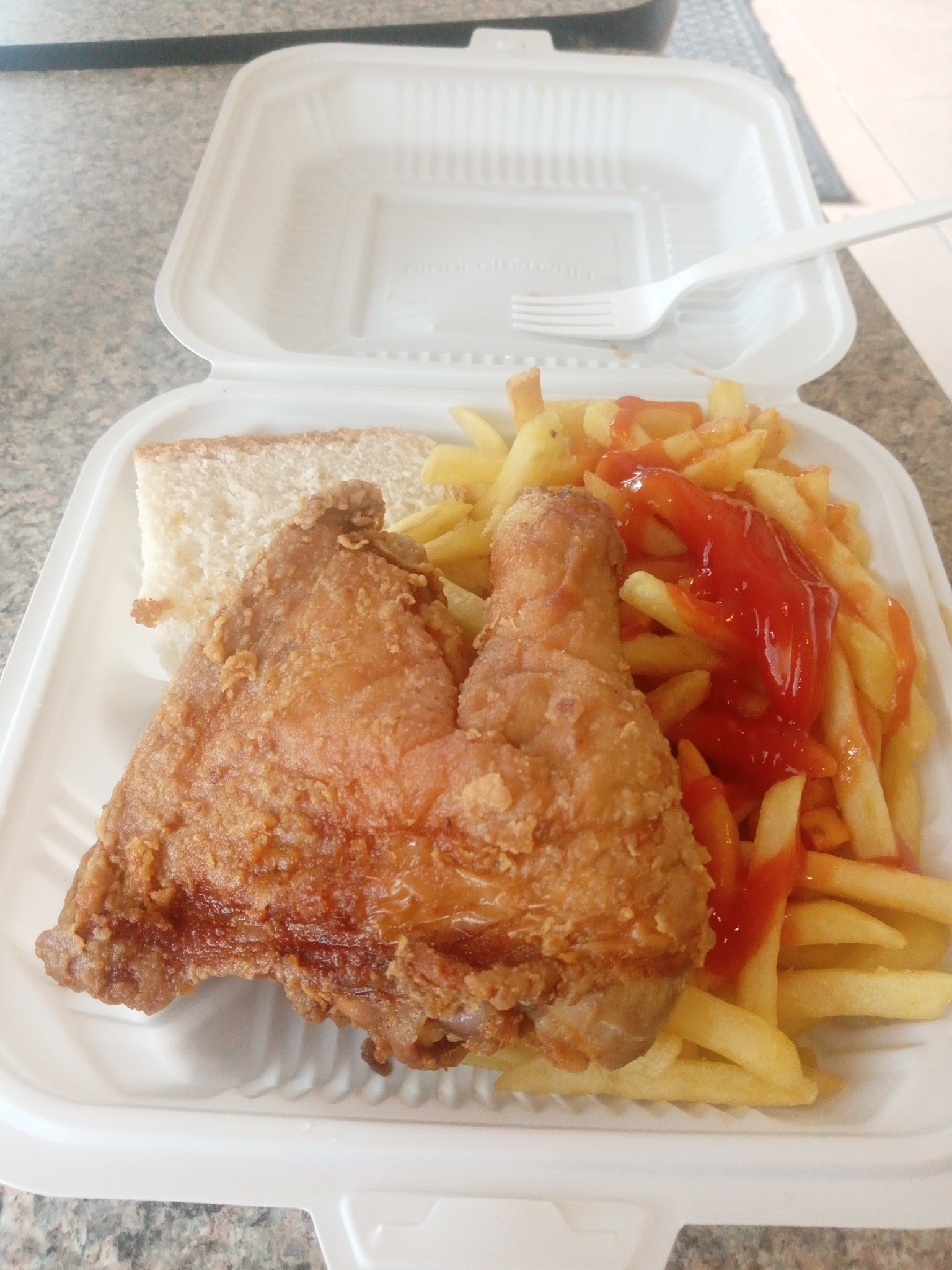 I paid $25 for this downtown Nassau. You think this fair? 🤔 And it didn't even come with a soda! Lord have mercy.