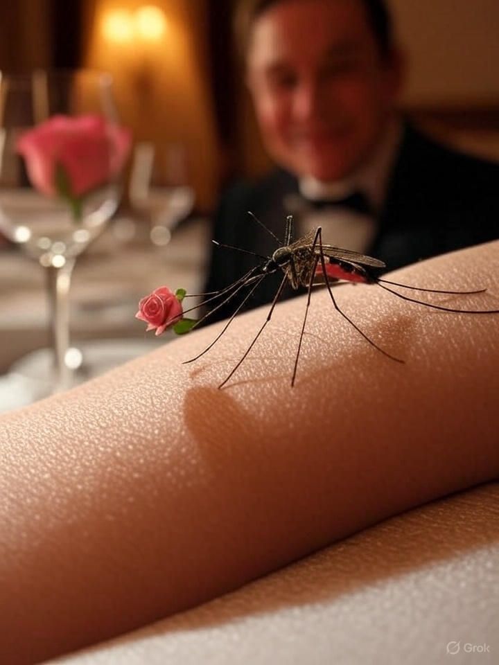 If a mosquito lands on you, don't kill it; it's trying to get to know you better..