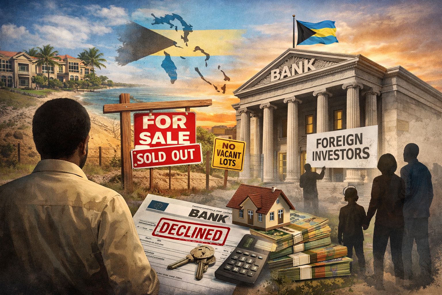 BAHAMIAN'S, LAND, AND BANKS
AN INSIDE PERSPECTIVE IS COMING
By: Michael Elijah Muhammad Clare
For years, Bahamians have raised the same concern again and again:
Why is it bec