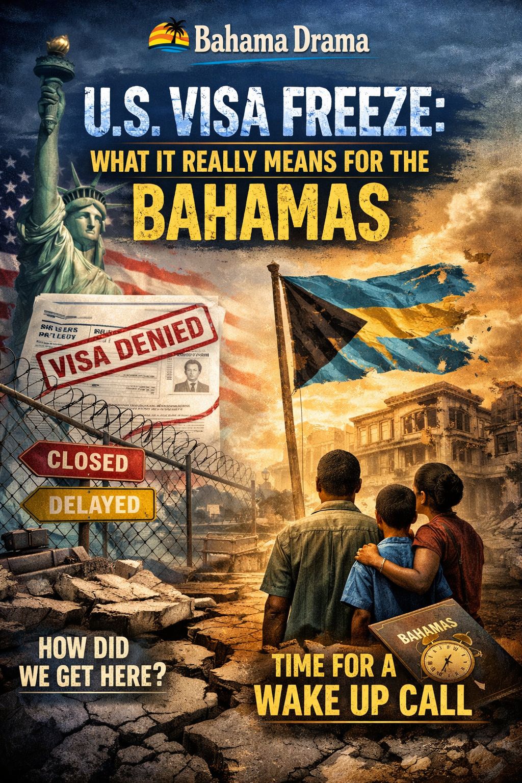 What This U.S. Visa Freeze Really Means for Bahamians And How We Got Here
By: Michael Elijah Muhammad Clare
Right now, a lot of Bahamians are confused, worried, and even offende