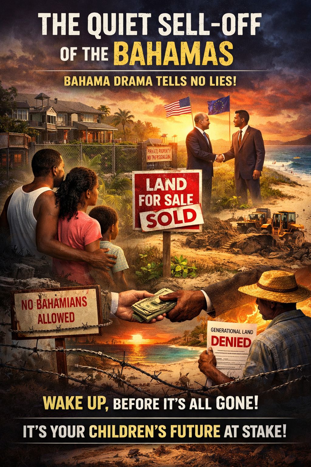 Bahamian’s Are Their Own Judas to Themselves

By: Michael Elijah Muhammad Clare 

The Quiet Sell‑Off of the Bahamas

The Bahamas is being sold off, piece by piece, across the lengt