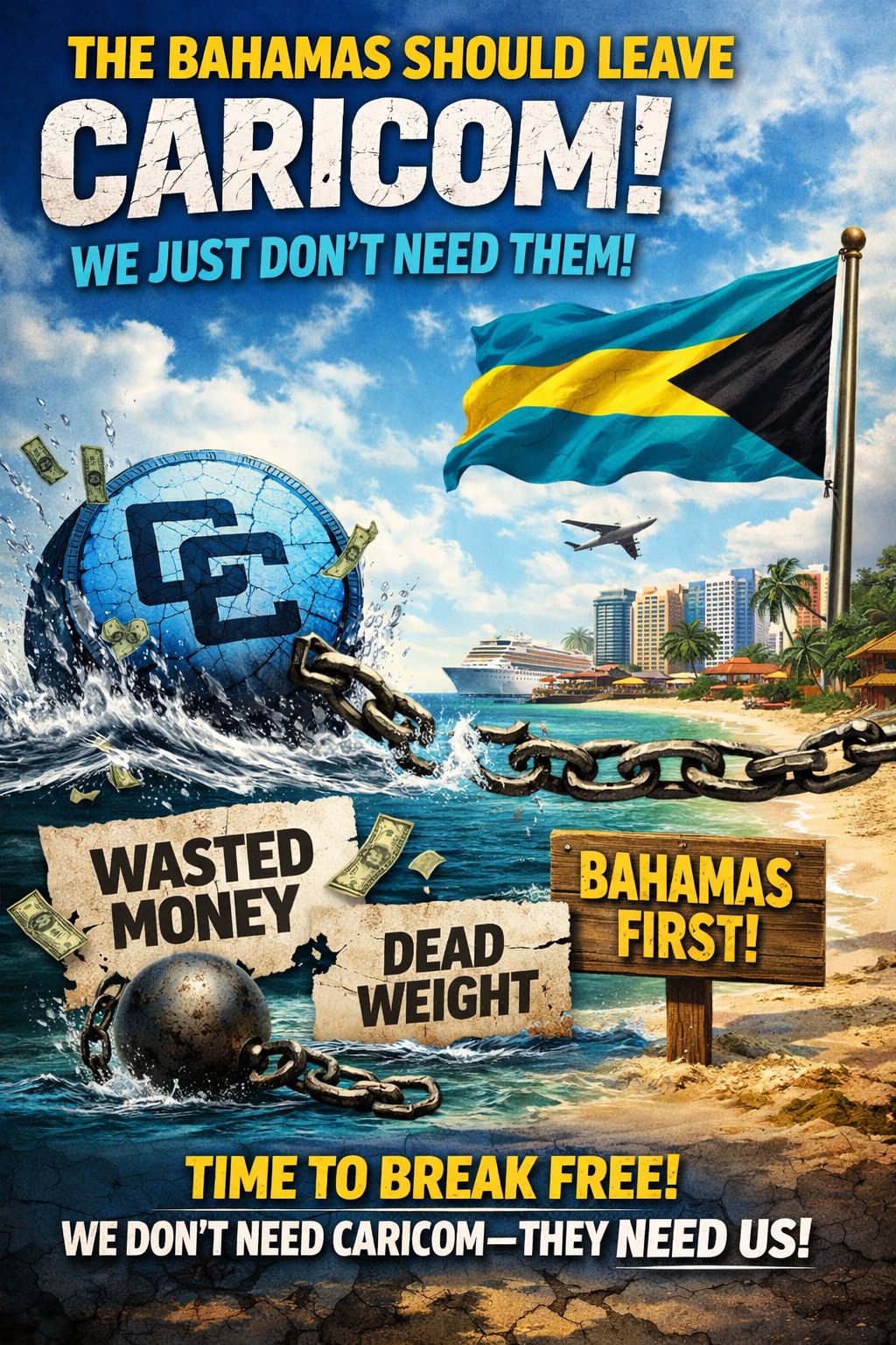 The Bahamas Should Leave CARICOM, We Just Don’t Need Them

By: Michael Elijah Muhammad Clare 

CARICOM was created on July 4, 1973, with the signing of the Treaty of Chaguaramas. I