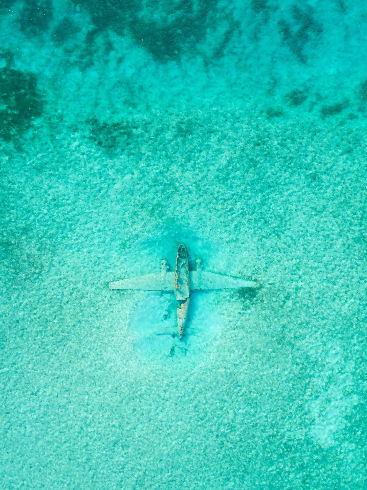 Did this airplane get lost in the Bermuda triangle that includes the Bahamas?