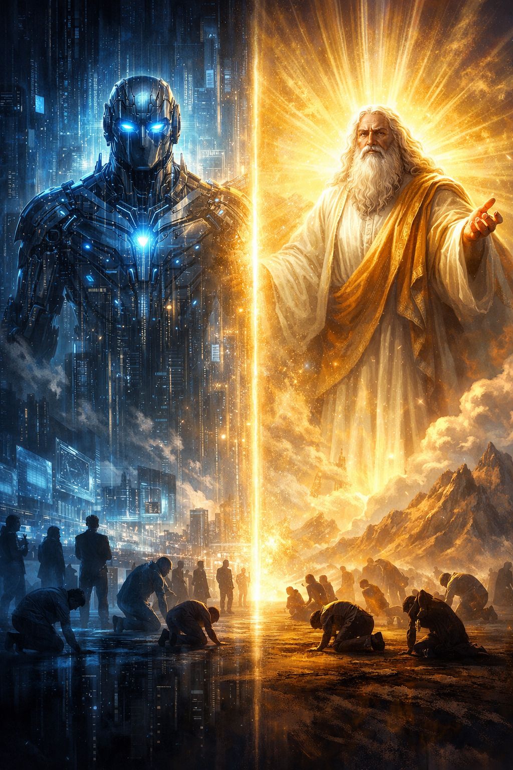 After AI Become a God
In recent years, many scientists and tech leaders have begun saying something remarkable.
They claim that in the future, super artificial intelligence may b