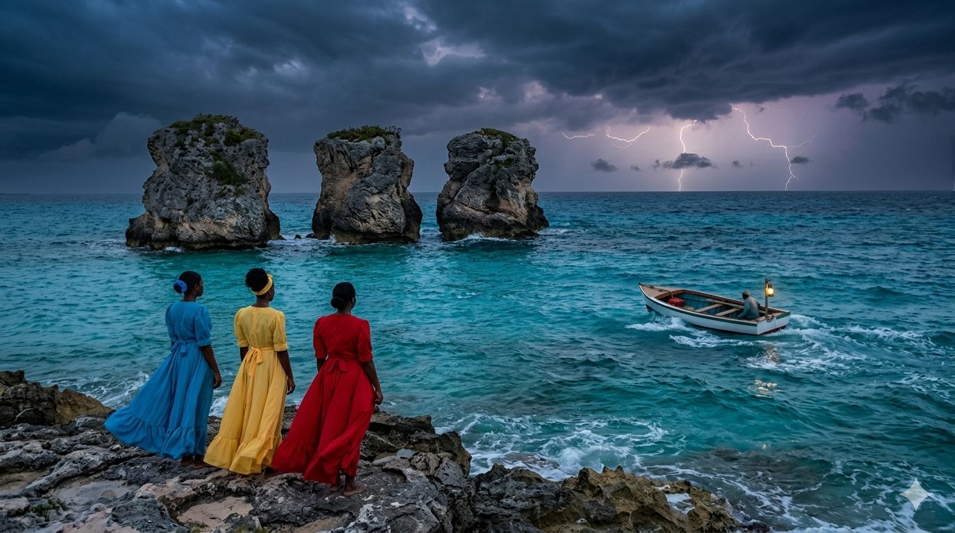 The Three Sisters  

 Exuma Folklore

Researcher ✔️ 
Michael Elijah Muhammad Clare 

In the islands of Exuma, there is an old piece of Bahamian folklore told quietly among fisherme