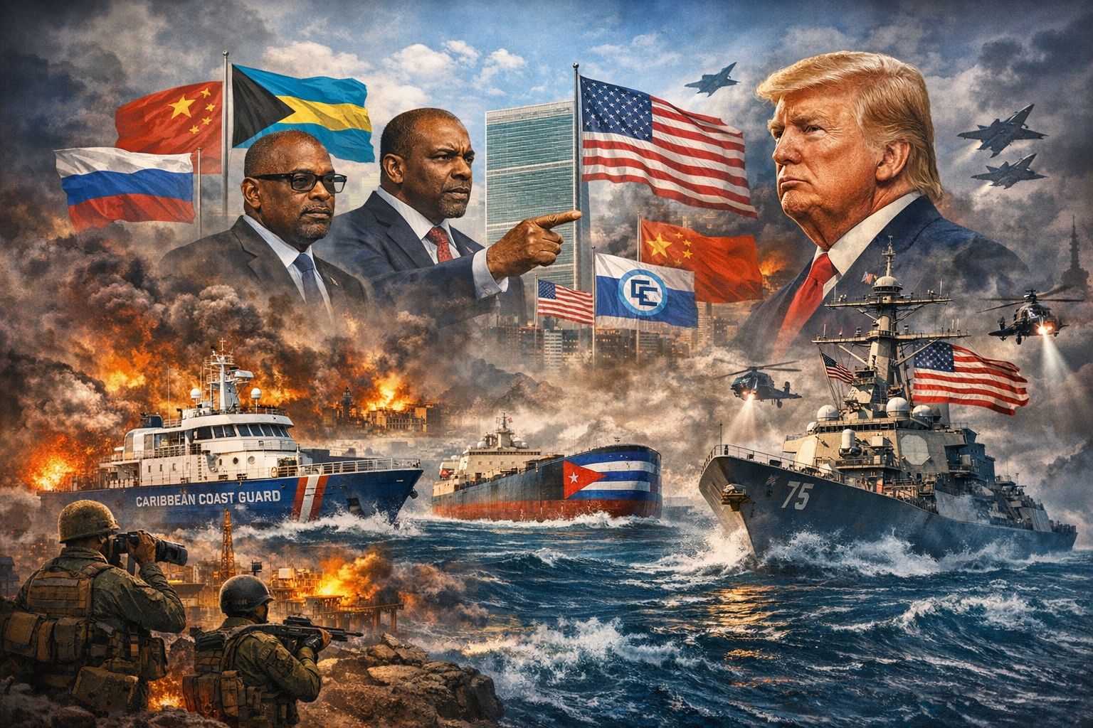 Caribbean Firestorm

By: Michael Elijah Muhammad Clare 

The Day CARICOM Took On Washington

The Caribbean Sea had always looked peaceful from the outside.

Crystal water. Cruise s
