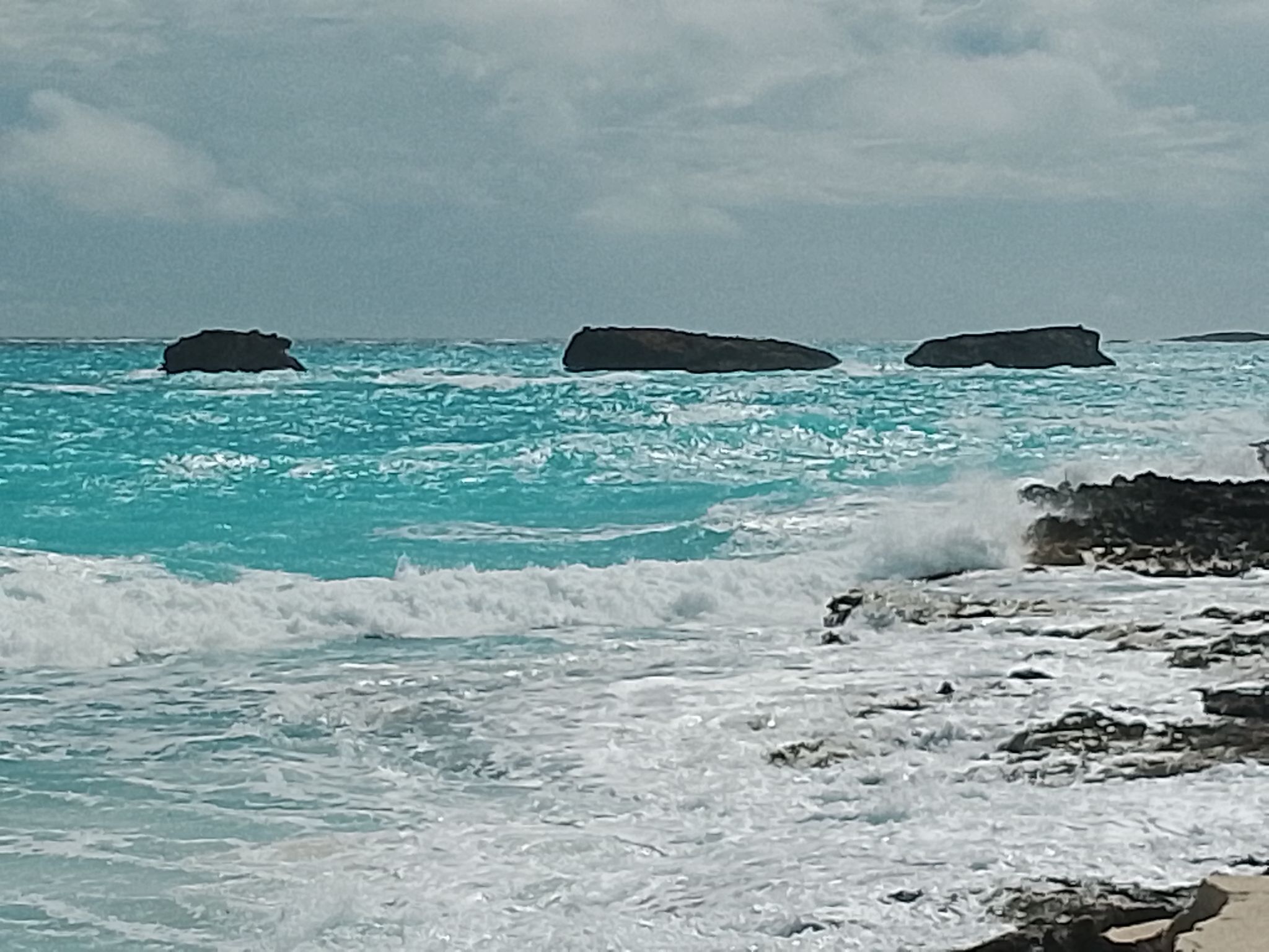 Exuma 3 Sisters rocks

If y'all want I can tell you who or what lives on top of the rock on the right since then, later if y'all want to hear the tale.