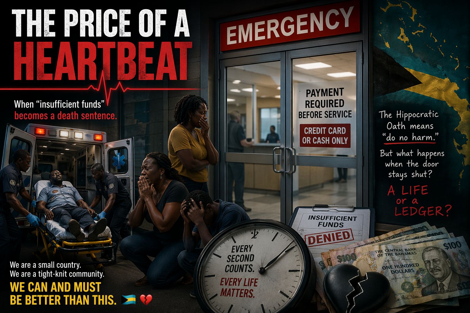 The Price of a Heartbeat

​It’s all about the money. 💰

​We say those words so often they’ve started to lose their sting, until it’s your father, your sister, or your best friend g