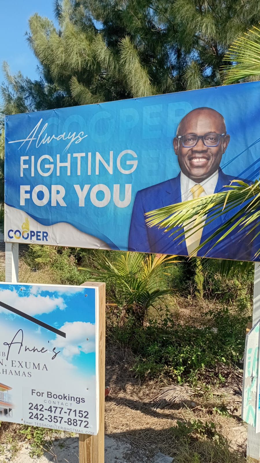 Thanks let them know i need them to move Asap it's in my late grandmother's yard in Stevenson Exuma whiching Stevenson is commage Land.