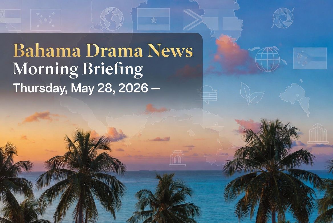 Bahama Drama News Morning Briefing – Thursday, May 28, 2026.

By: Michael Elijah Muhammad Clare 

Good morning to the Bahamas and the wider Caribbean community. This is your formal