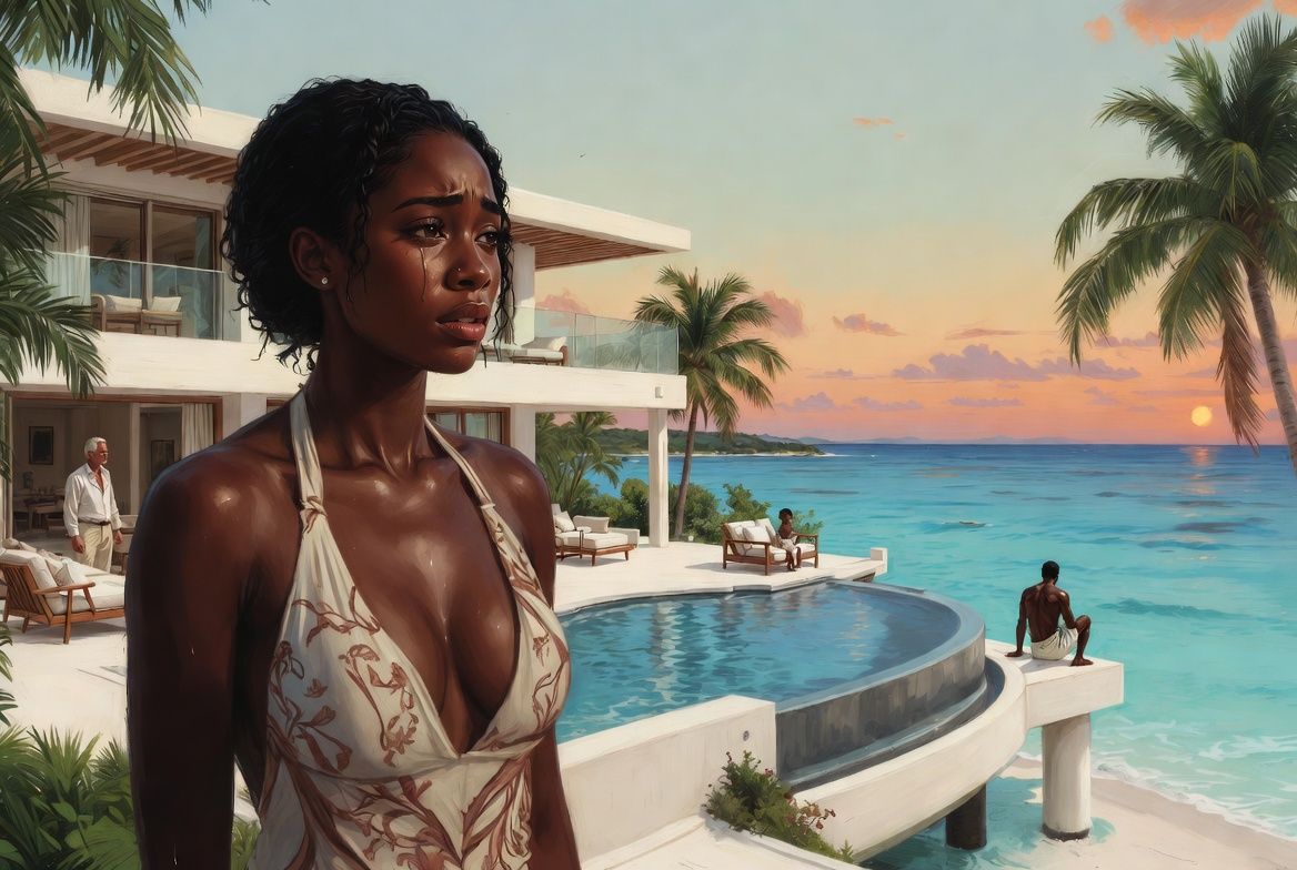 When cheating on your husband goes wrong 

In the sun-drenched archipelago of the Exuma Cays, Bahamas, where turquoise waters lapped against pristine shores and luxury villas dotte