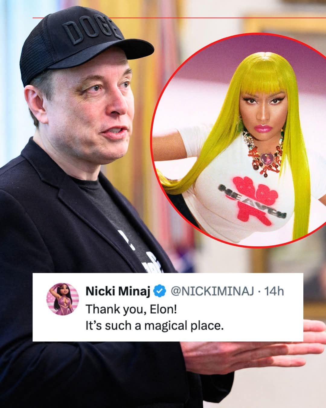 Nicki Minaj gave a shoutout to Elon Musk after attendin the SpaceX rocket launch at SpaceX’s Starbase facility, thanking him for “everything he’s doing for humanity”.