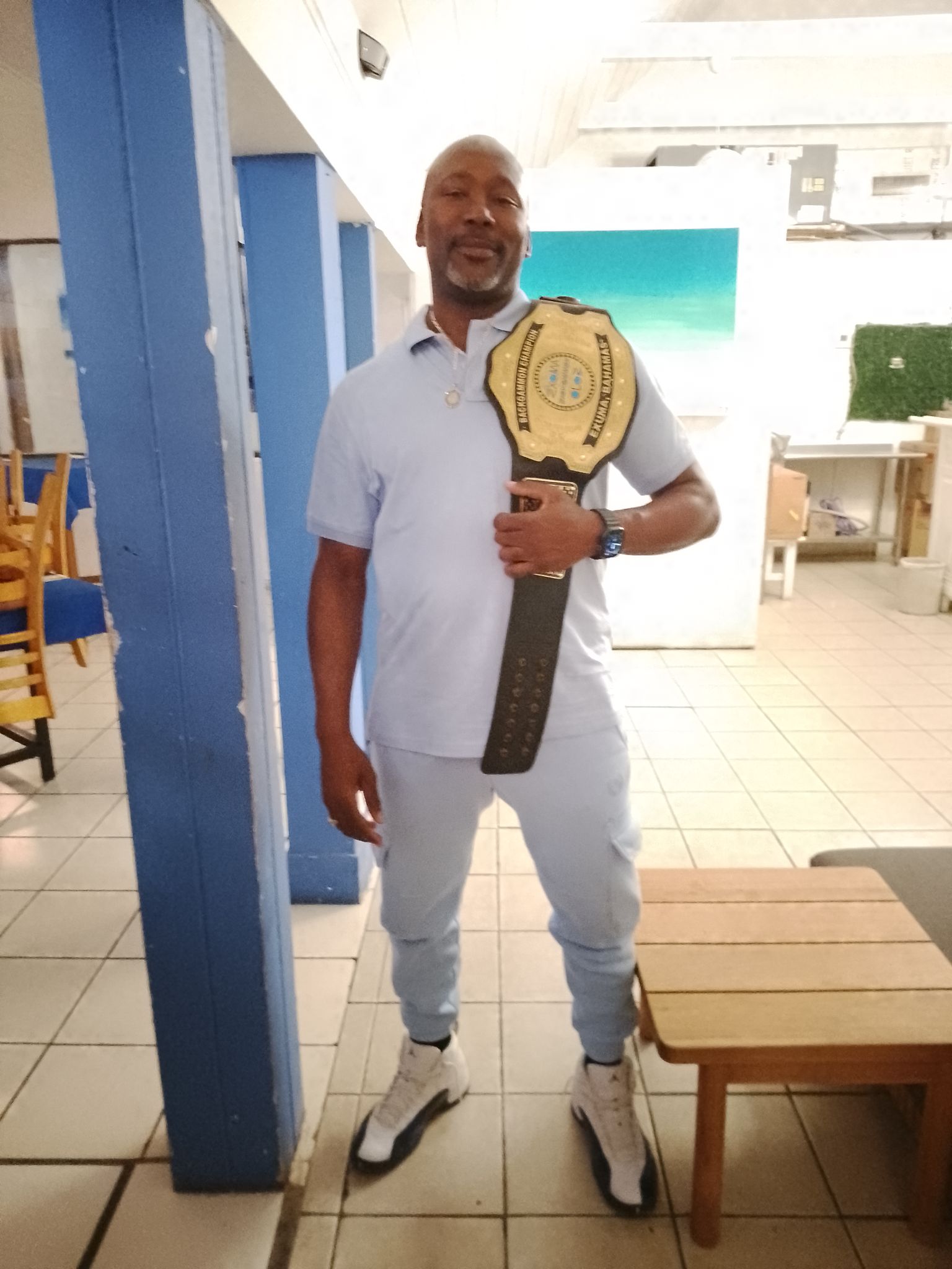 The Undisputed Back Gammon Exuma champion.
