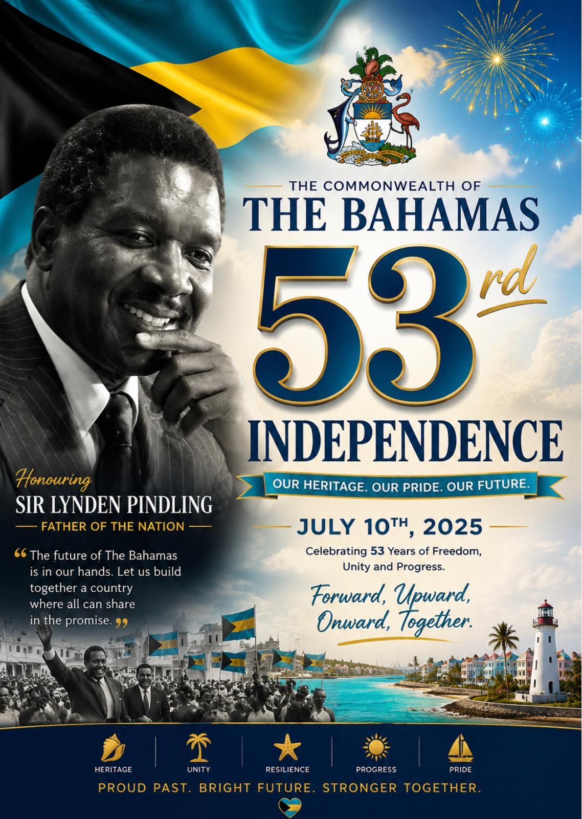 🇧🇸🎉Celebrating Our Heritage, Shaping Tomorrow🇧🇸🎉

Written by; Gayniah Bootle

If tomorrow should ever ask,
“Who are you?”
I would not answer
with only my name.

I would say,
I am B