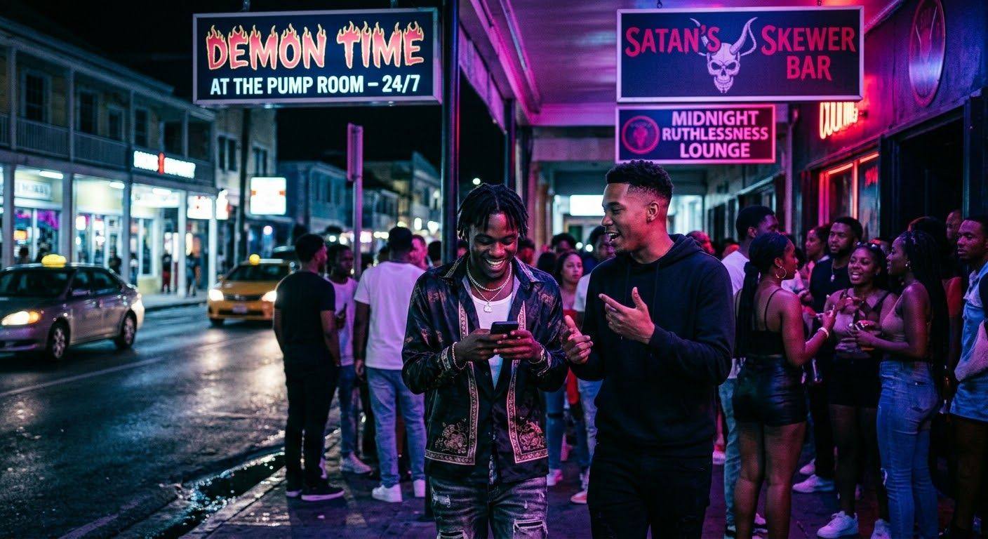 What do people mean when they say that they are on demon time?
Does it mean their Lord and Savior is Satan?