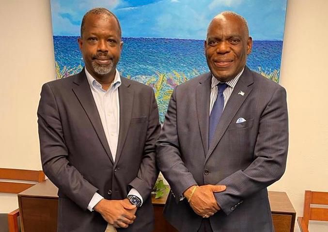 A reminder 🎗️ 

Hon. Wayne Munroe, Q.C., Attorney General, and H.E. Wendall Jones, Ambassador of The Bahamas to the United States of America, I just wanted to remind you that The B